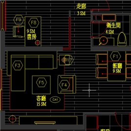 CAD图纸-北京朗琴园10号楼B户型施工图