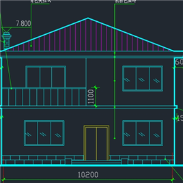 小型别墅建筑施工图纸