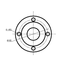 1张CAD机械压盖图纸