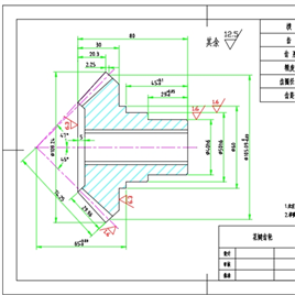 花键齿轮CAD图纸
