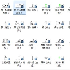 CAD污水处理安装图块