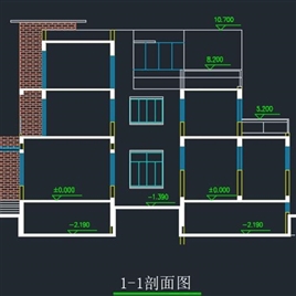 CAD别墅图纸