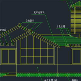 一套小别墅建筑施工