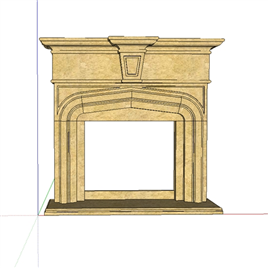 室内草图大师SU壁炉模型