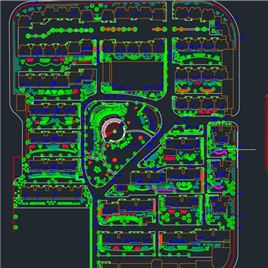 CAD图纸+别墅区绿化规划图