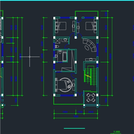 一套CAD 图纸+农村小别墅方案