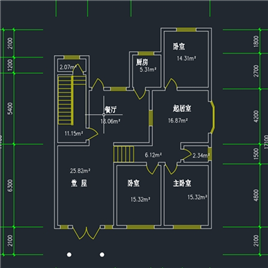 一套CAD图纸+农家小型住宅建筑图