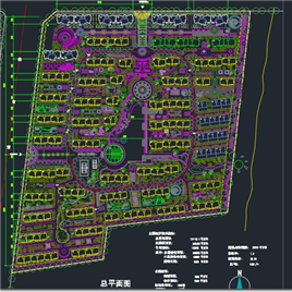 1套小区建筑规划平面图1