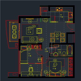 CAD图纸-北京朗琴園D型施工图