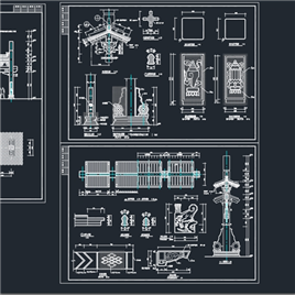 CAD图纸-牌坊施工详图