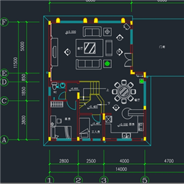 CAD图纸-别墅平面装修图