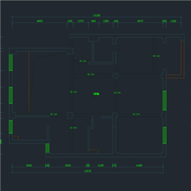 CAD图纸-百合家园(别墅装饰）