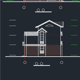 CAD图纸-300平米别墅建筑施工图