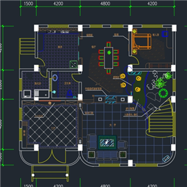 CAD图纸-别墅装修方案图1