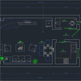 CAD图纸-别墅装修方案 1