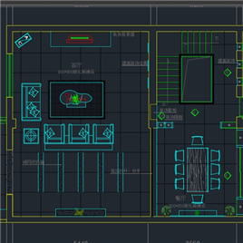 CAD图纸-某别墅全套装修图1