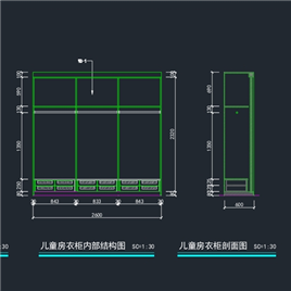 CAD图纸-联排别墅室内装修图