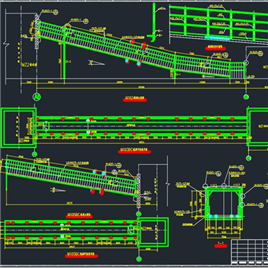 CAD图纸-钢结构通廊建筑图