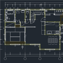 CAD图纸-木别墅建筑图