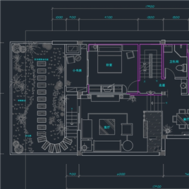CAD图纸-某别墅装修施工图2
