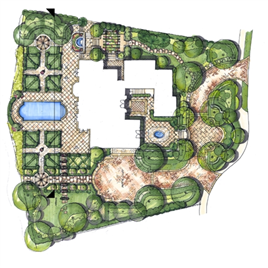 CAD图纸-佘山高尔夫六号地块别墅景观设计-效果图