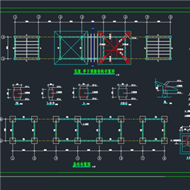 CAD图纸-花架.亭子施工大样图