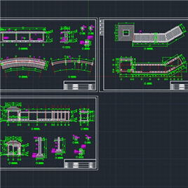 CAD图纸-花架廊亭施工详图