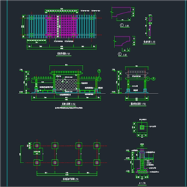 CAD图纸-花架与木亭施工图