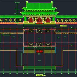 CAD图纸-珠海普驼寺庙的建筑施工图