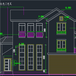 一套豪华别墅建筑设计施工图