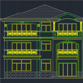 一套别墅建筑施工图