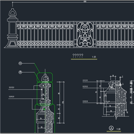CAD图纸-景观桥施工图全套