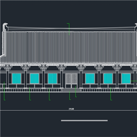 CAD图纸-西安雁塔B标段仿唐建筑改建施工图