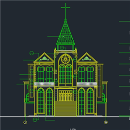 CAD图纸-基督教会全套建筑图