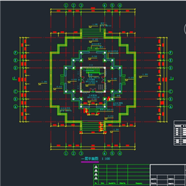 CAD图纸-公园仿古建筑施工图