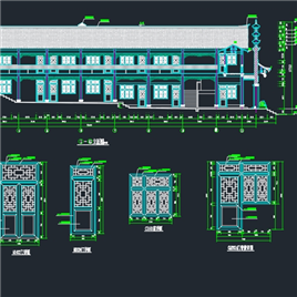 CAD图纸-仿古建筑万寿宫建筑设计施工图
