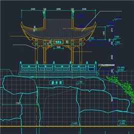 CAD图纸-回雁峰望雁台建筑施工图