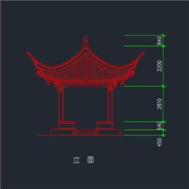 CAD图纸-同济遗址公园民俗建筑方案