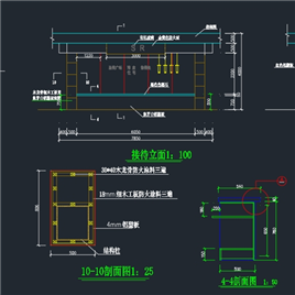 CAD 图纸-售楼中心入口接待处详图