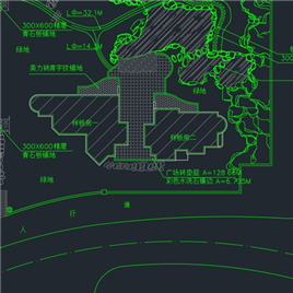 CAD图纸-南方售楼部总平面图