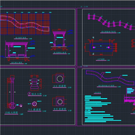 CAD图纸-欧式廊施工图