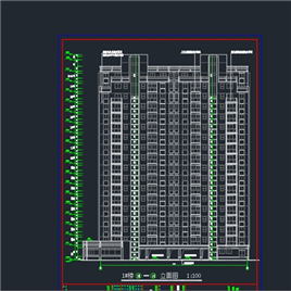 CAD图纸-温州某大型住宅区住宅楼群建筑施工图