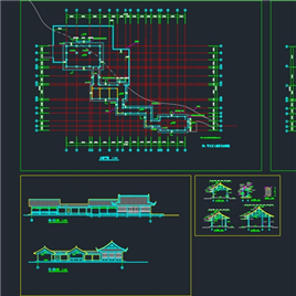 CAD图纸-水榭建筑施工图