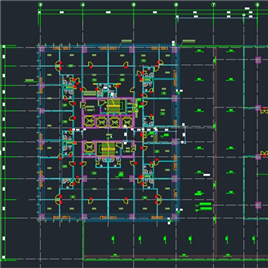 盛唐商务大厦施工图（99.9米）