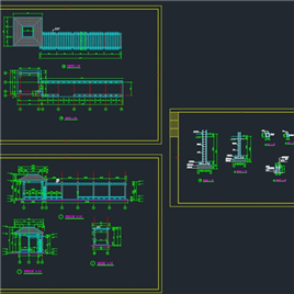 CAD图纸-亭廊大样图