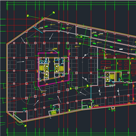 CAD图纸-某二十九层办公楼建筑扩初图（带人防）