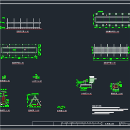 CAD图纸-直花架(施)