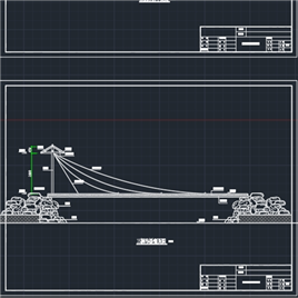 CAD图纸-吊桥施工图