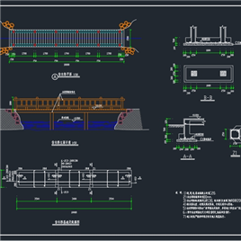 CAD图纸-仿木桥施工节点图