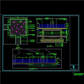 CAD图纸-景观桥 湖心平台